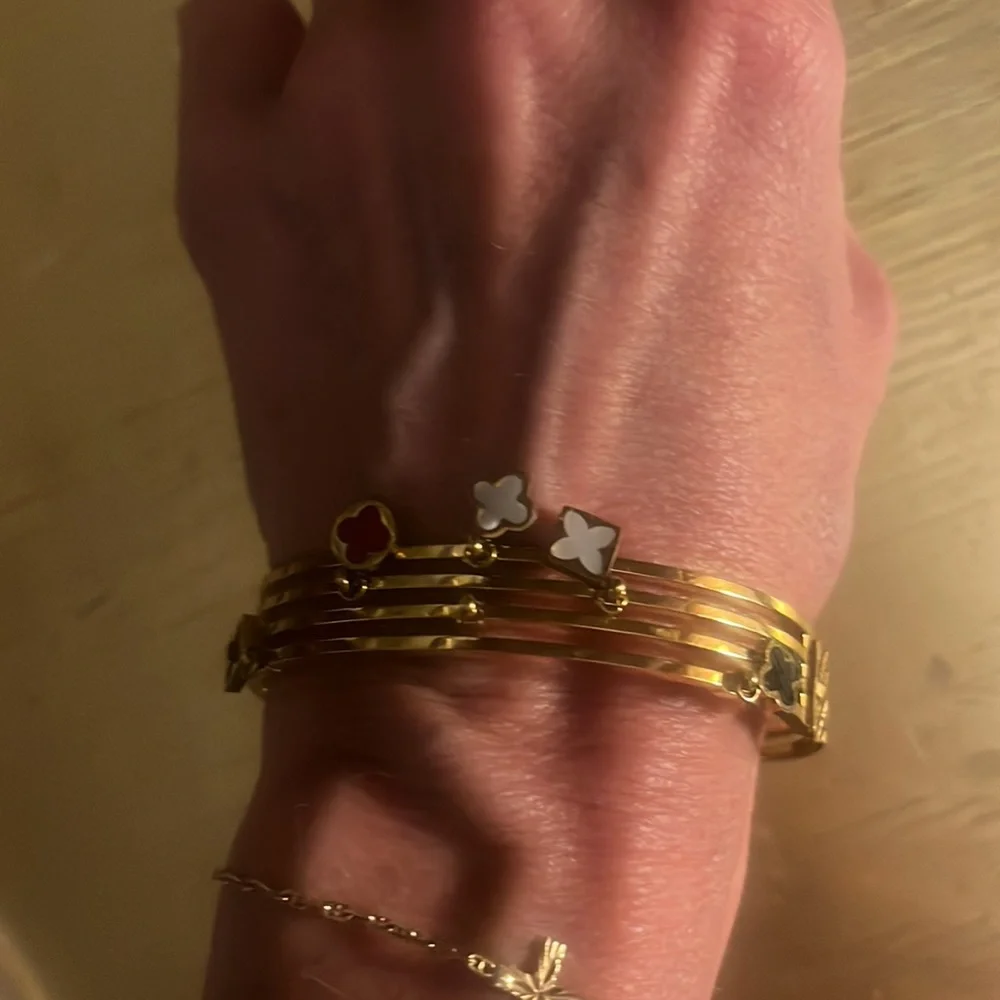 Gorgeous bangle! Beautiful charms similar to LV but the bracelet has its own ❤️ - Picture 2 of 11